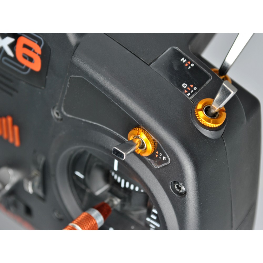 Aluminum Transmitter Switch Nuts for Spektrum DX Series