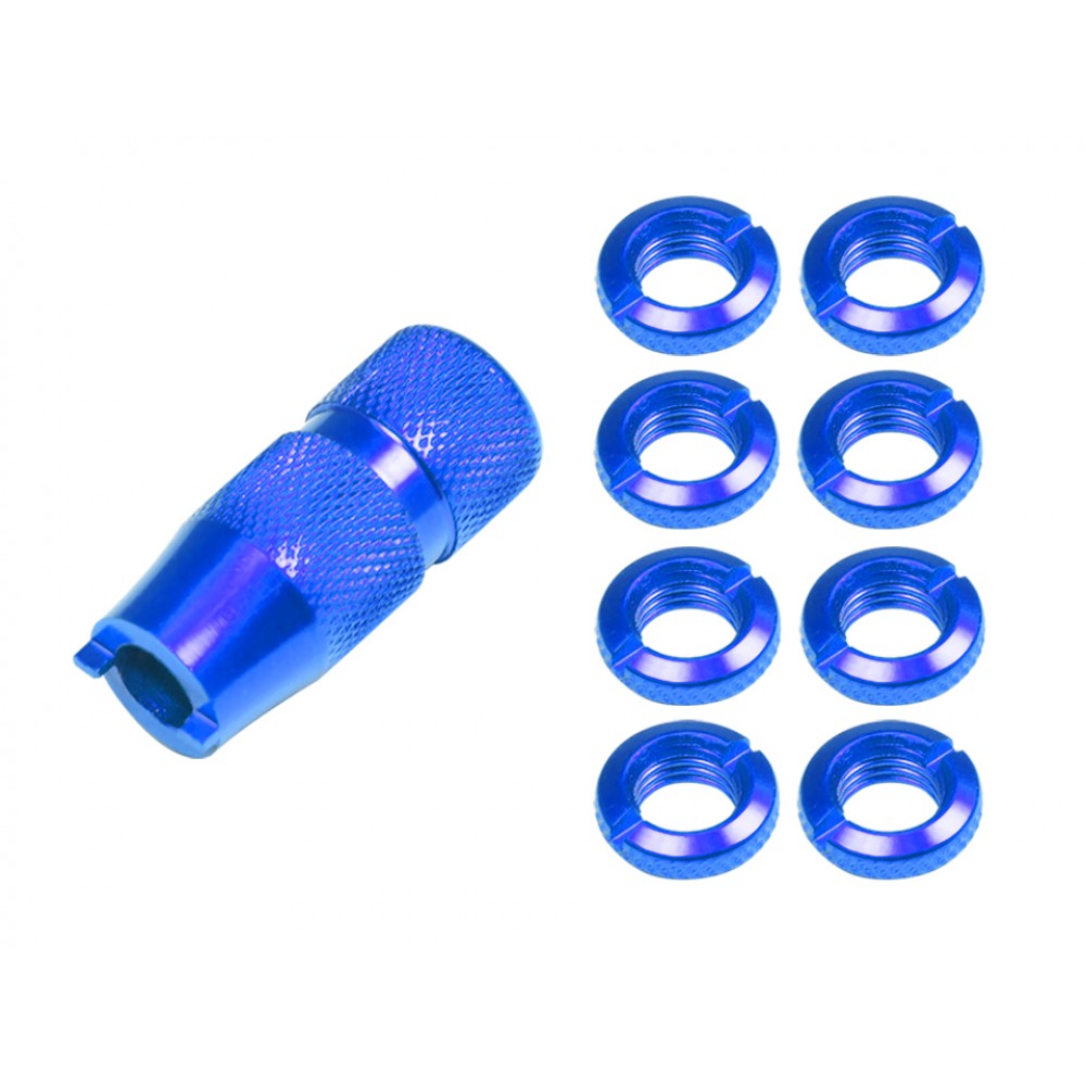 Aluminum Transmitter Switch Nuts (BLUE) for Spektrum DX Series Aluminum Transmitter Switch Nuts (BLUE) for Spektrum DX Series