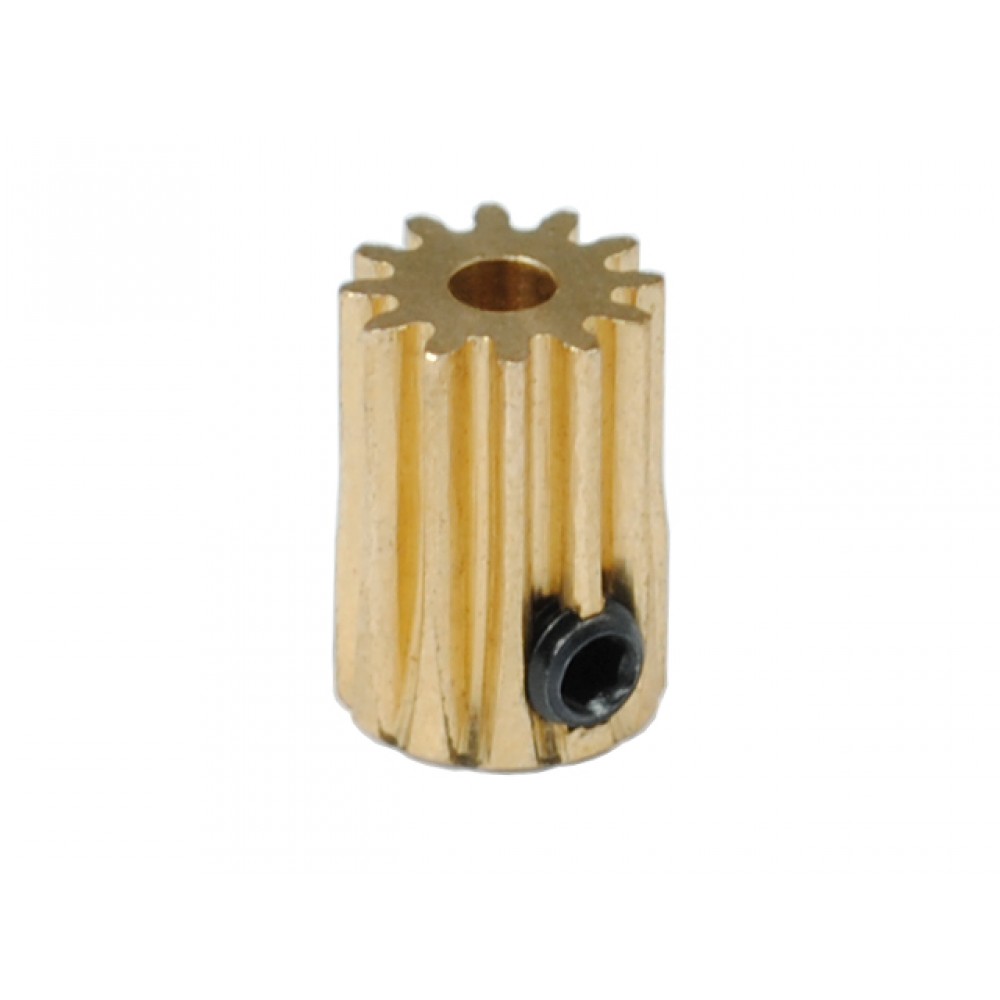 CNC Brass Pinion 12T 0.5M 2.3/3.0mm Bore CNC Brass Pinion 12T 0.5M 2.3/3.0mm Bore