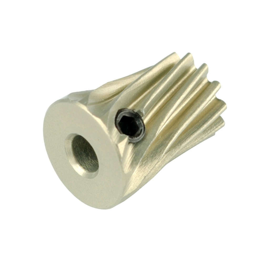 Aluminum Helical Pinion 12T 0.5M 2.3-3.0mm