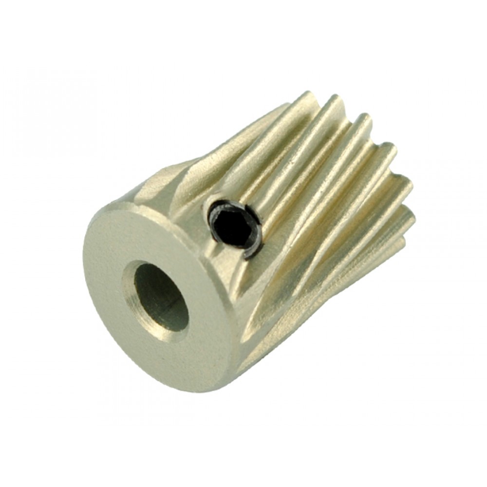 Aluminum Helical Pinion 14T 0.5M 3.17mm