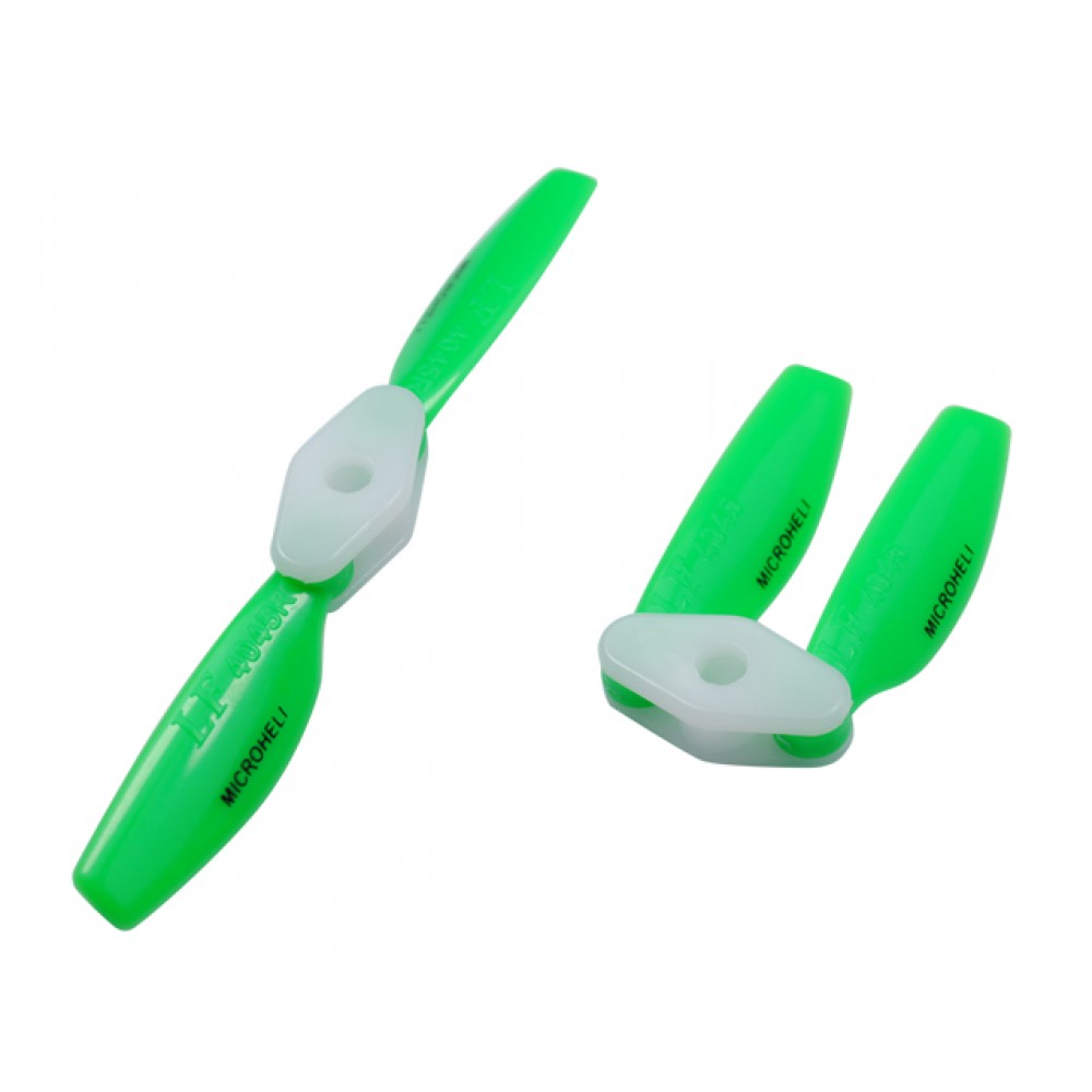 Plastic Folding 2-Blade Propeller 4045 CW/CCW w/Bracket (GREEN)
