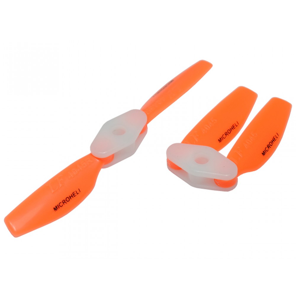 Plastic Folding 2-Blade Propeller 4045 CW/CCW w/Bracket (ORANGE)