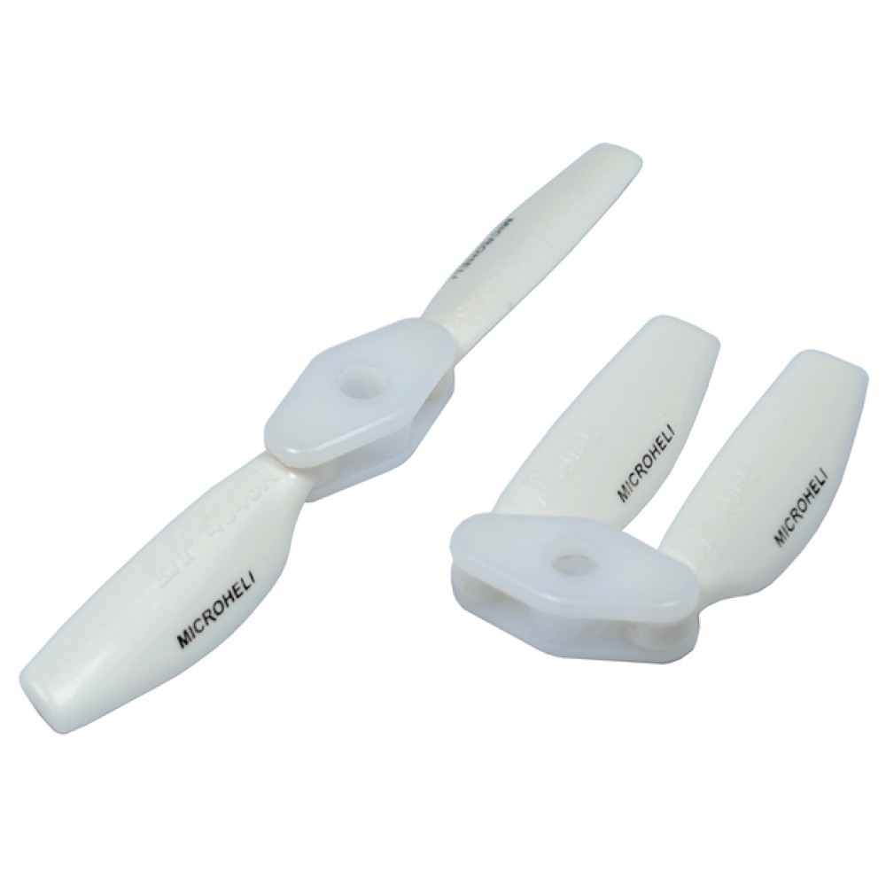 Plastic Folding 2-Blade Propeller 4045 CW/CCW w/Bracket (WHITE)
