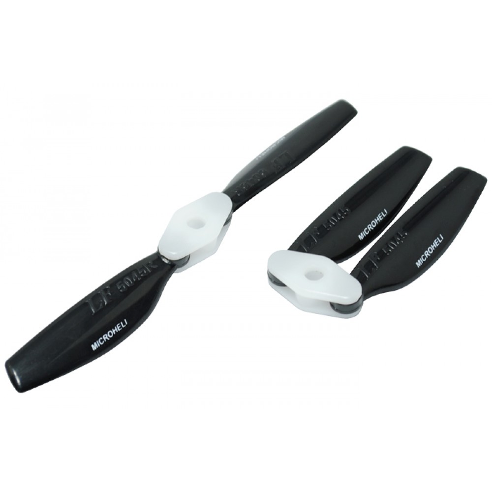 Plastic Folding 2-Blade Propeller 5045 CW/CCW w/Bracket (BLACK)