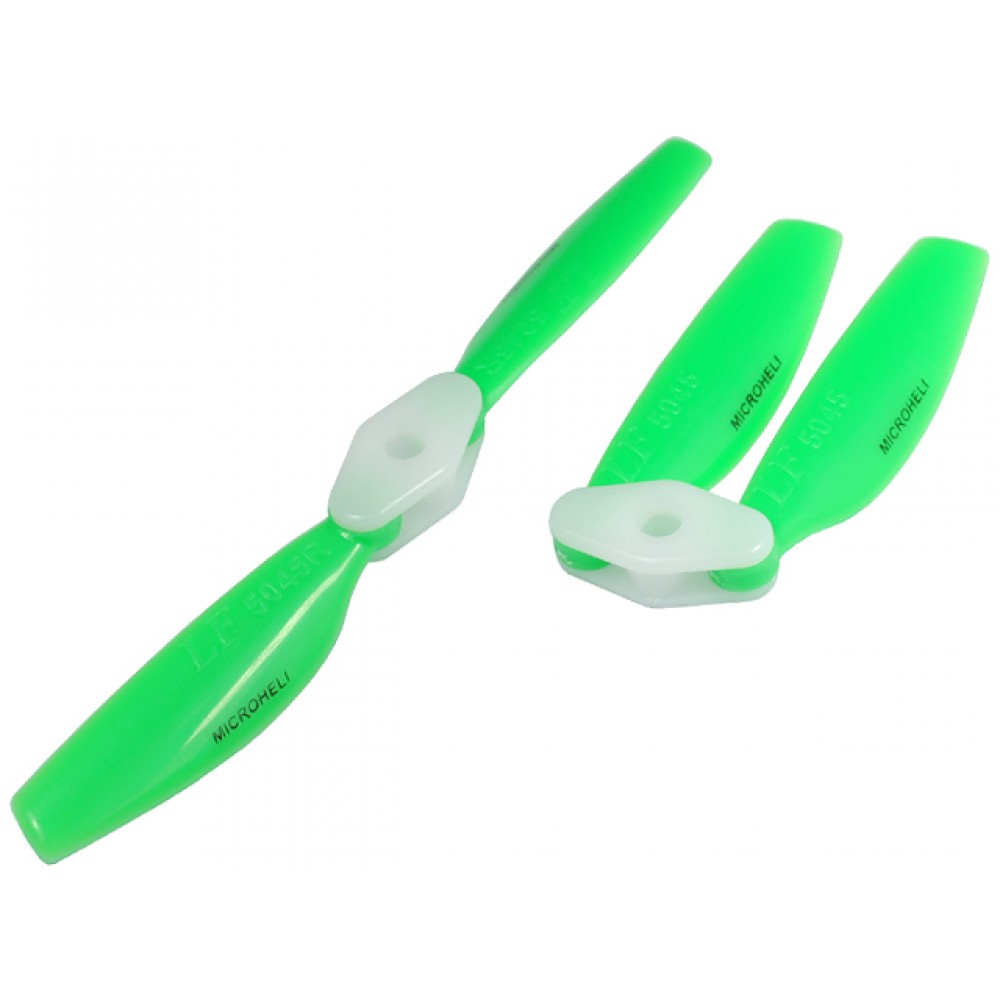 Plastic Folding 2-Blade Propeller 5045 CW/CCW w/Bracket (GREEN)