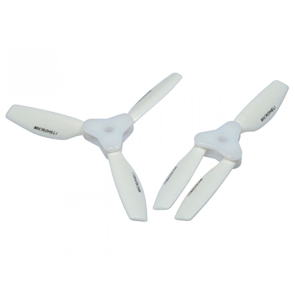 Plastic Folding 3-Blade Propeller 4045 CW/CCW w/Bracket (WHITE)