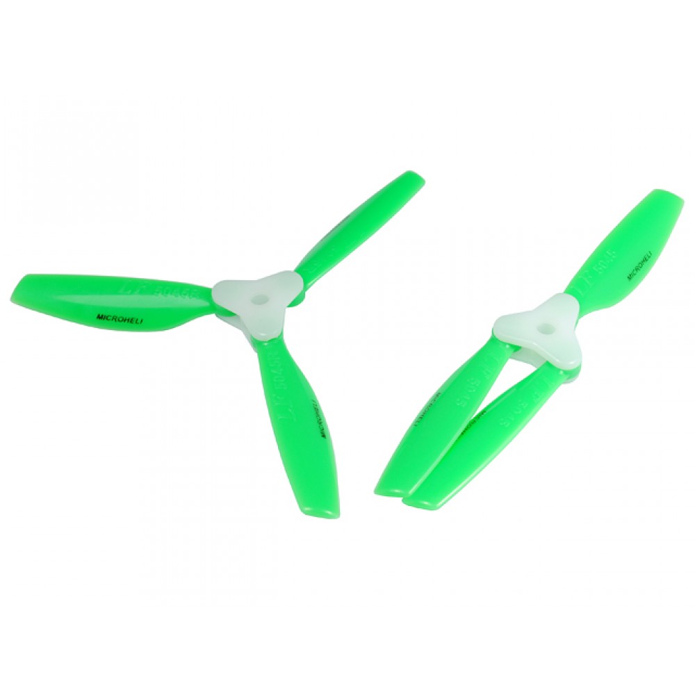 Plastic Folding 3-Blade Propeller 5045 CW/CCW w/Bracket (GREEN)