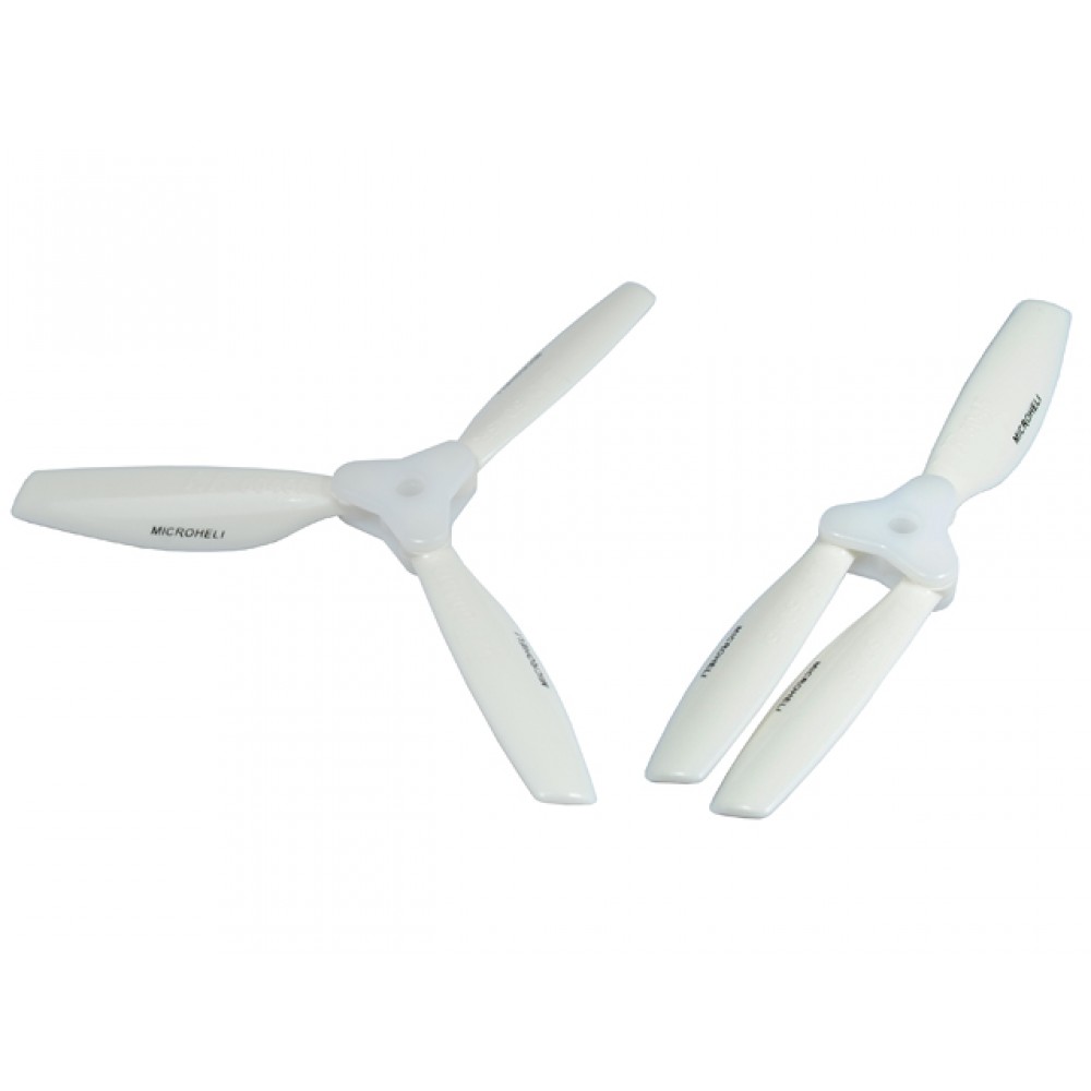 Plastic Folding 3-Blade Propeller 5045 CW/CCW w/Bracket (WHITE)