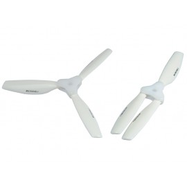 Plastic Folding 3-Blade Propeller 5045 CW/CCW w/Bracket (WHITE)