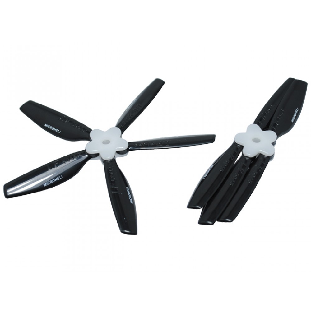 Plastic Folding 5-Blade Propeller 5045 CW/CCW w/Bracket (BLACK)