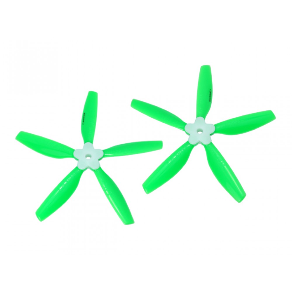 Plastic Folding 5-Blade Propeller 5045 CW/CCW w/Bracket (GREEN)