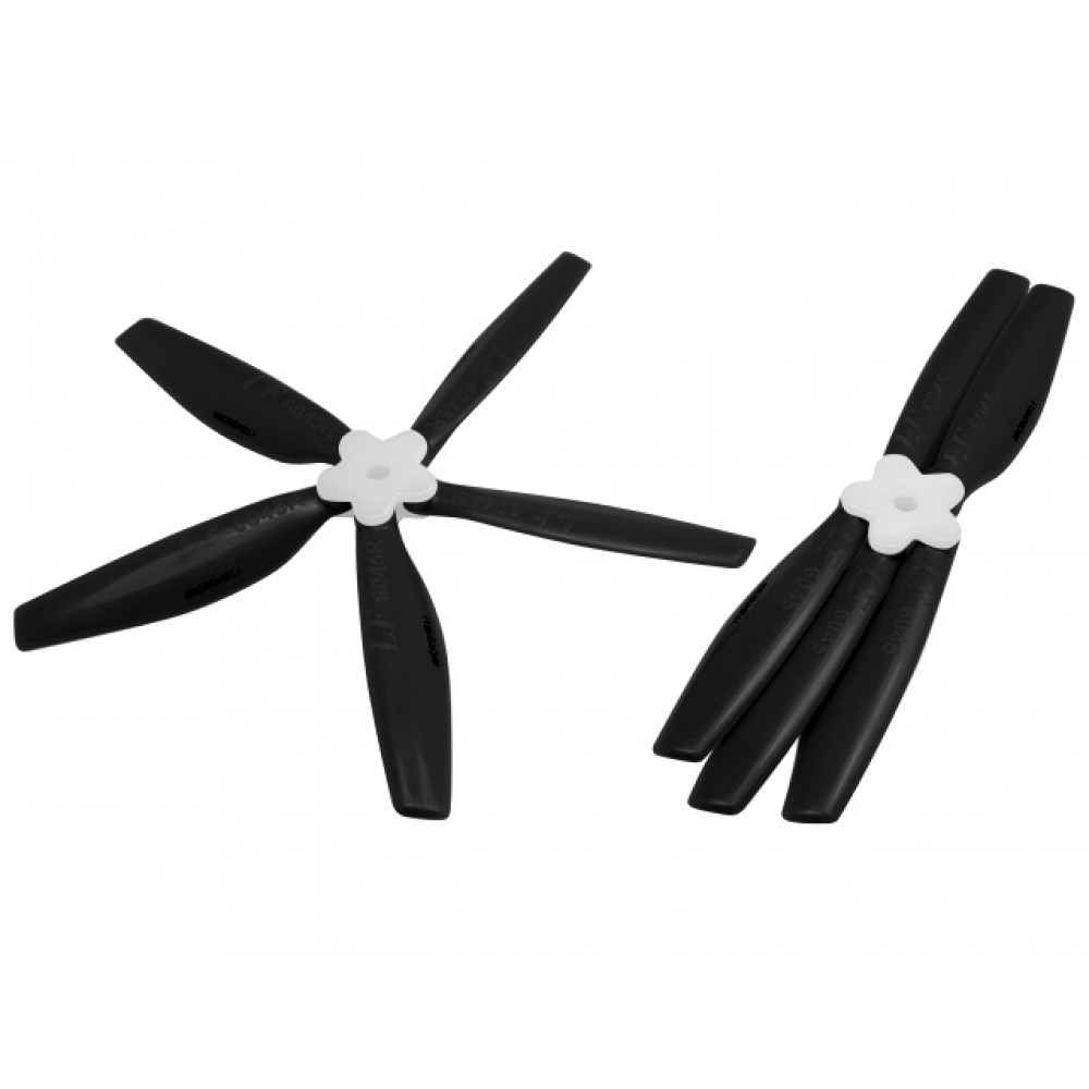 Plastic Folding 5-Blade Propeller 6045 CW/CCW w/Bracket (BLACK)