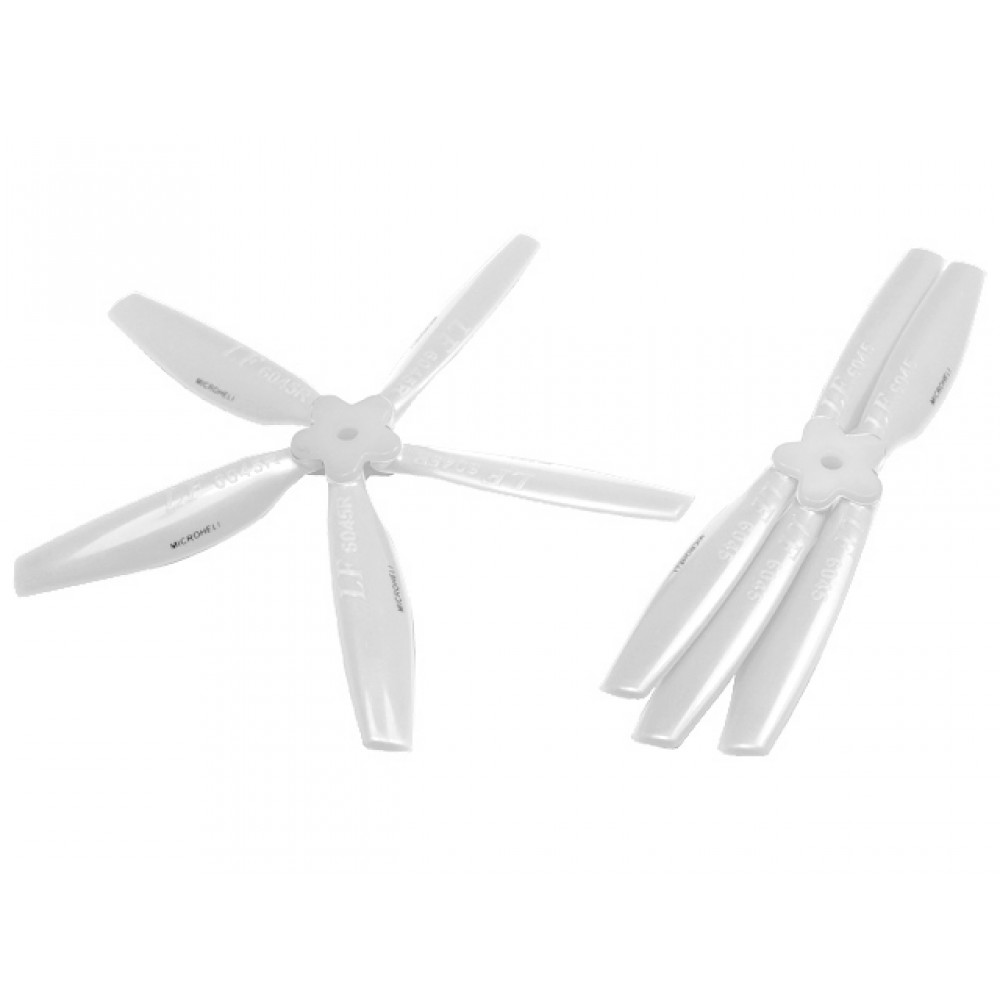 Plastic Folding 5-Blade Propeller 6045 CW/CCW w/Bracket (WHITE) Plastic Folding 5-Blade Propeller 6045 CW/CCW w/Bracket (WHITE)