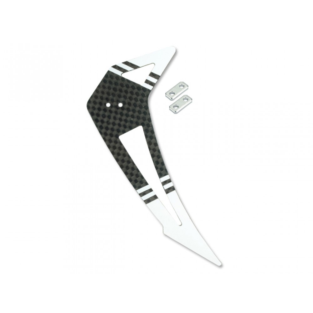 Carbon Fiber Vertical Fin (WHITE) - SPYDER 300I