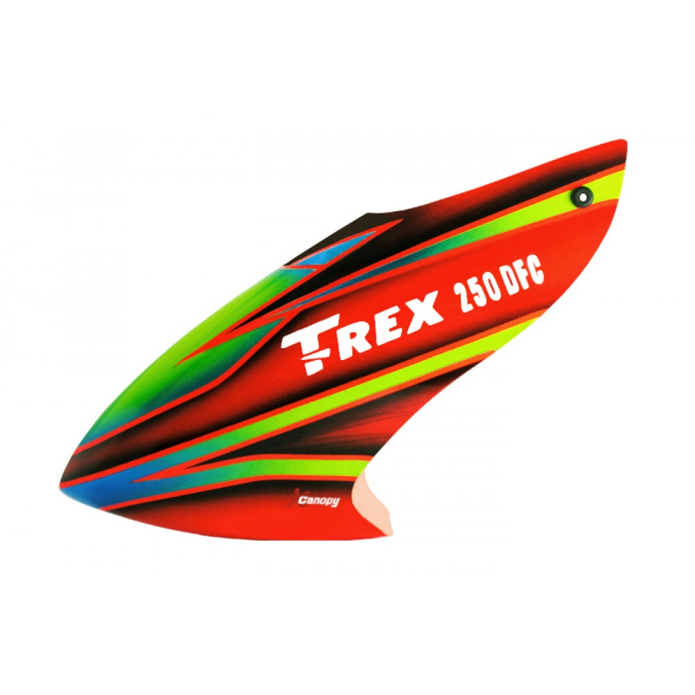 XCanopy Airbrush Fiberglass Red Devil Canopy - TREX 250 PRO XCanopy Airbrush Fiberglass Red Devil Canopy - TREX 250 PRO
