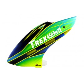 XCanopy Airbrush Fiberglass Green Racing Canopy - TREX 450 PRO V2