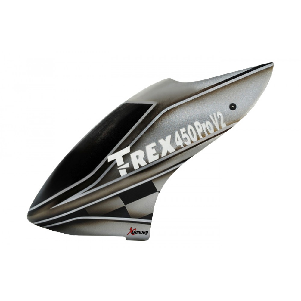 XCanopy Airbrush Fiberglass Gray Sky Canopy - TREX 450 PRO V2 XCanopy Airbrush Fiberglass Gray Sky Canopy - TREX 450 PRO V2