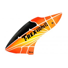 XCanopy Airbrush Fiberglass Sunrise Light Canopy - TREX 450 PRO V2