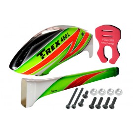 XCanopy Airbrush Fiberglass Forest Assassin Fuselage set - TREX 450L