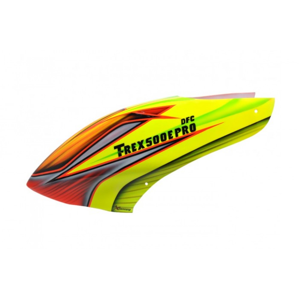 XCanopy Airbrush Fiberglass Flame Field Canopy - TREX 500E PRO DFC XCanopy Airbrush Fiberglass Flame Field Canopy - TREX 500E PRO DFC