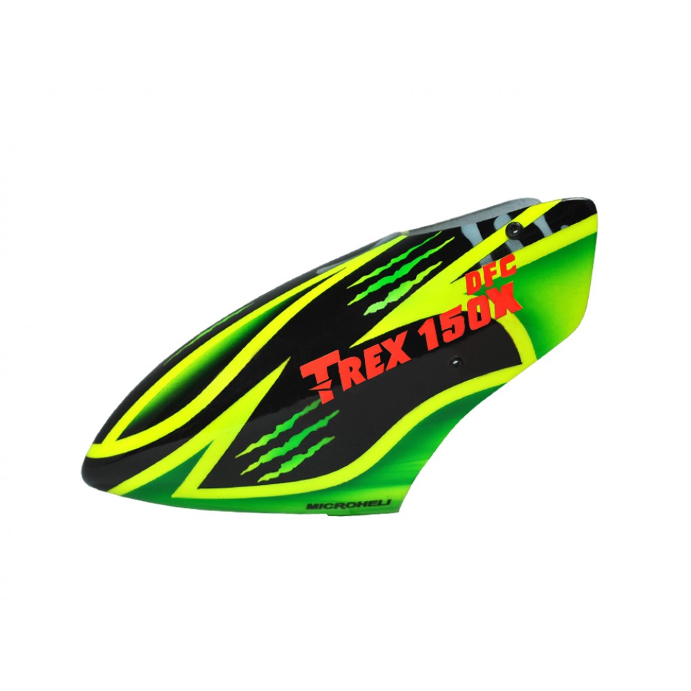 Airbrush Fiberglass Green Scratch Canopy - T-REX 150X Airbrush Fiberglass Green Scratch Canopy - T-REX 150X
