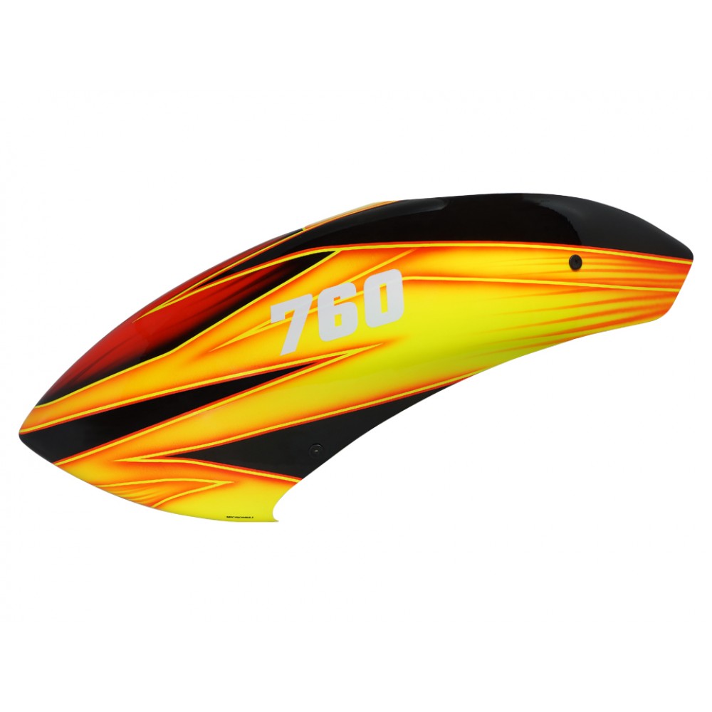 Airbrush Fiberglass Lava River Canopy - T-REX 700E/700L/700X/760X Airbrush Fiberglass Lava River Canopy - T-REX 700E/700L/700X/760X