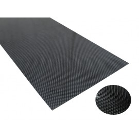 High Gloss Plain Weave Carbon Fiber Sheet 190 x 100 x 1.4mm