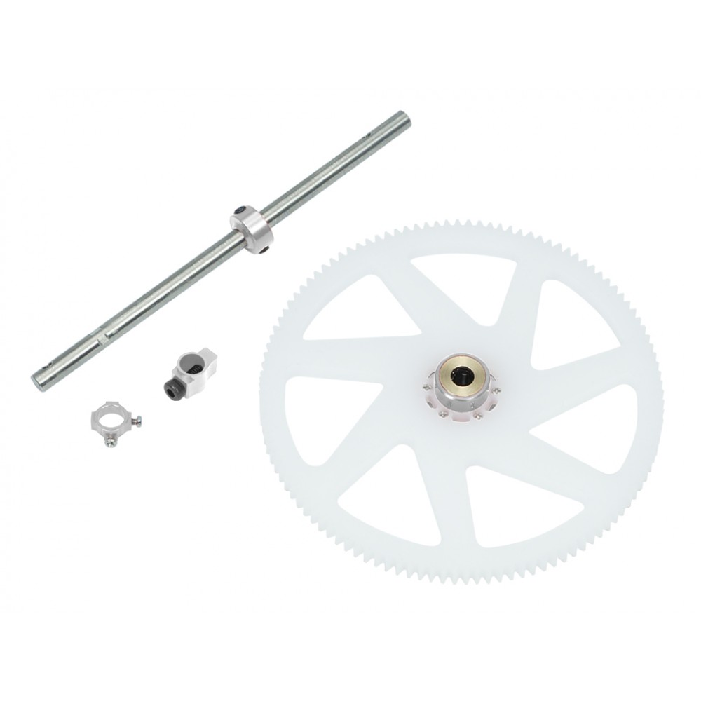 Titanium Main Shaft/CNC Delrin Main Gear/Auto-Rotation Hub Set - WLTOYS V950 Titanium Main Shaft/CNC Delrin Main Gear/Auto-Rotation Hub Set - WLTOYS V950