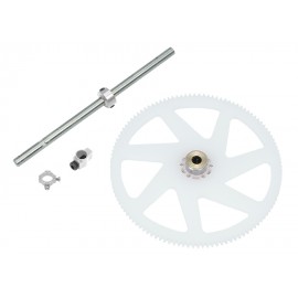 Titanium Main Shaft/CNC Delrin Main Gear/Auto-Rotation Hub Set - WLTOYS V950