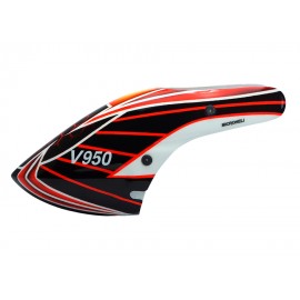 Airbrush Fiberglass Red Laser Canopy - WLTOYS V950 Airbrush Fiberglass Red Laser Canopy - WLTOYS V950