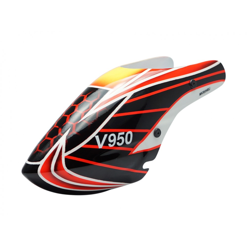 Airbrush Fiberglass Red Laser Canopy - WLTOYS V950 Airbrush Fiberglass Red Laser Canopy - WLTOYS V950