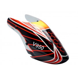 Airbrush Fiberglass Red Laser Canopy - WLTOYS V950 Airbrush Fiberglass Red Laser Canopy - WLTOYS V950