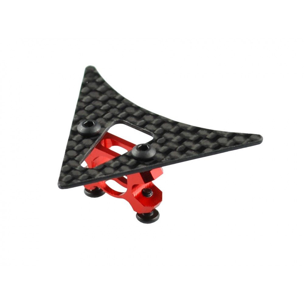 Aluminum Tail Boom Support Mount w/ Fin (RED) - WLTOYS V950
