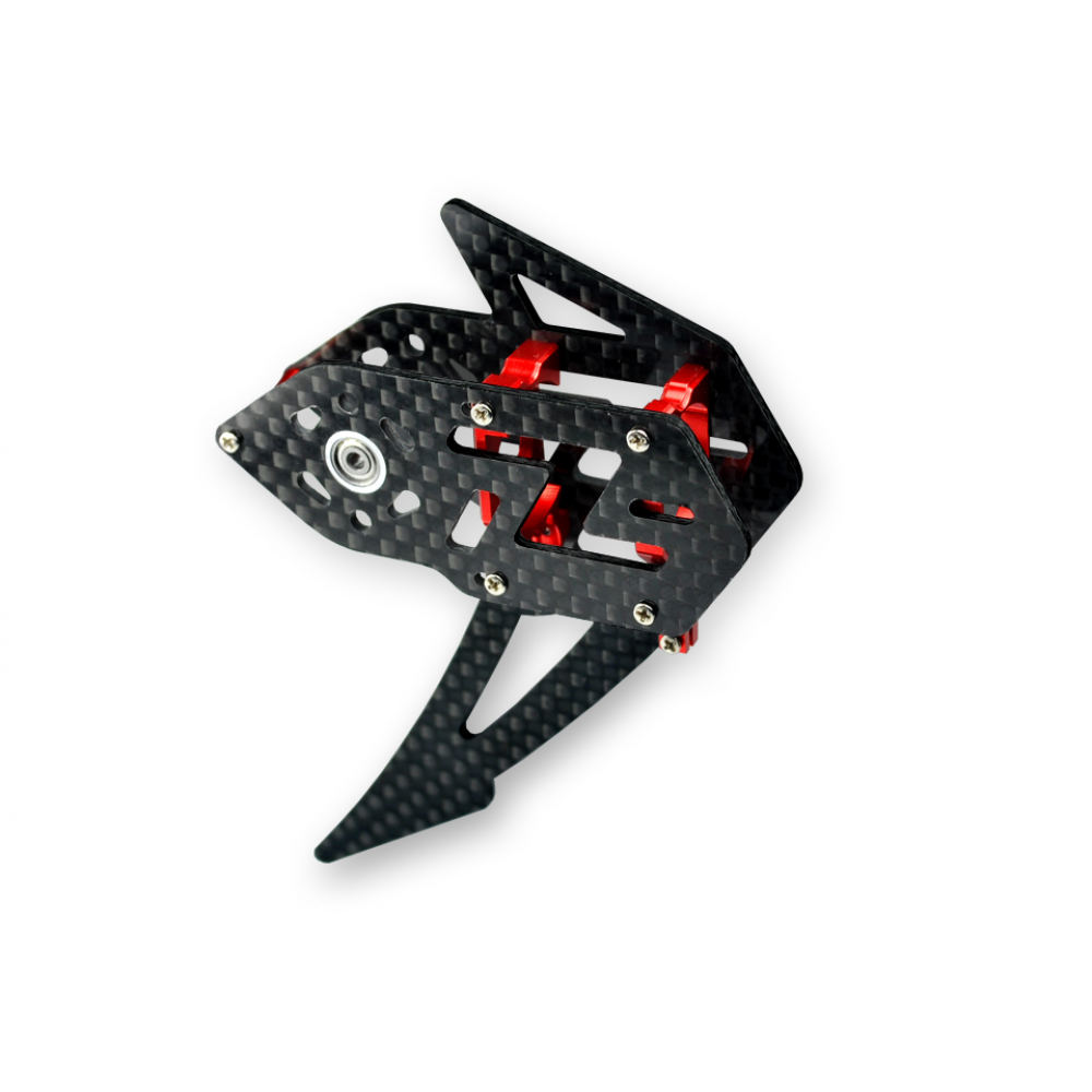 Carbon Fiber Tail Gear Case (RED) - WLTOYS V950 Carbon Fiber Tail Gear Case (RED) - WLTOYS V950