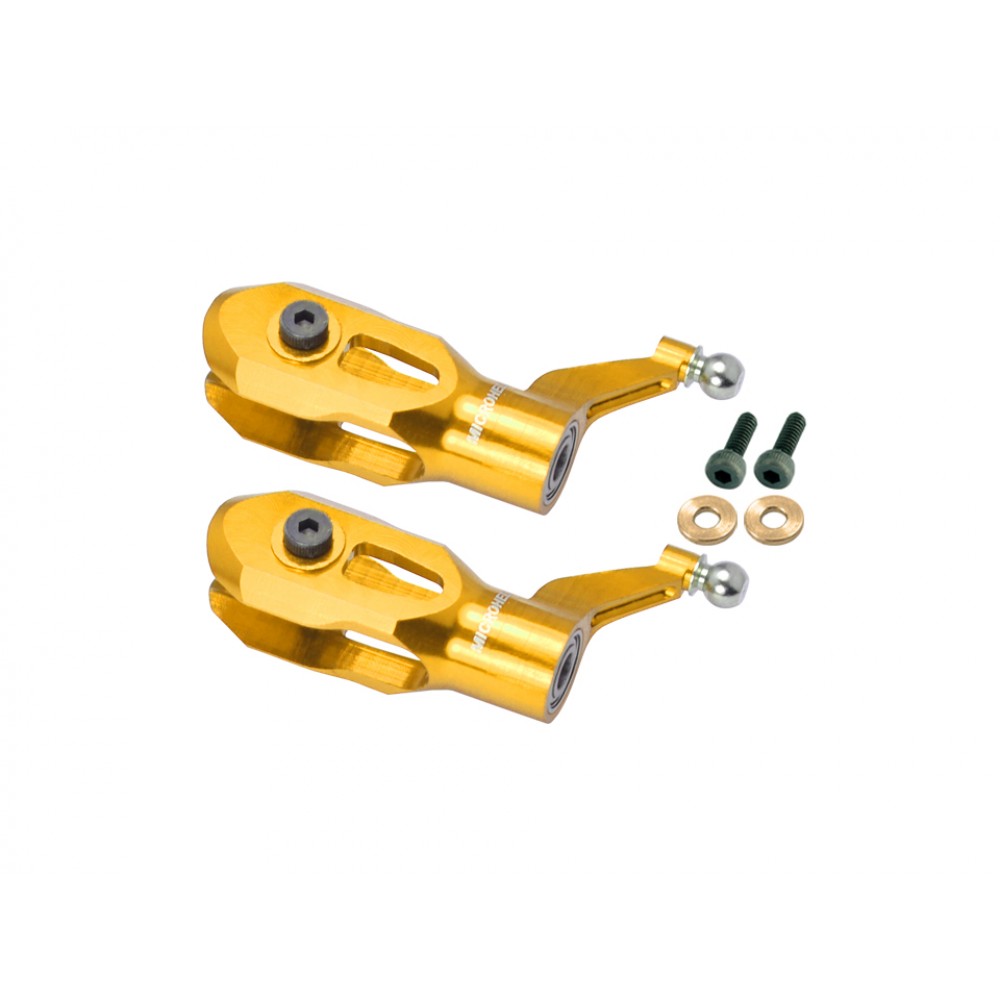CNC Aluminum Main Blade Grip (GOLD) - WLTOYS V950 CNC Aluminum Main Blade Grip (GOLD) - WLTOYS V950
