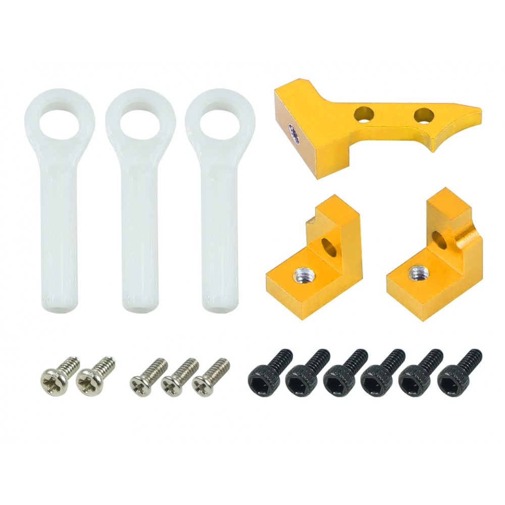 EMAX ES08MD II Servo Mount Set (GOLD) (for MICROHELI frames - WLTOYS V950) EMAX ES08MD II Servo Mount Set (GOLD) (for MICROHELI frames - WLTOYS V950)