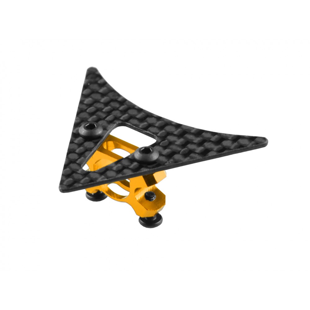 Aluminum Tail Boom Support Mount w/ Fin (GOLD) - WLTOYS V950 Aluminum Tail Boom Support Mount w/ Fin (GOLD) - WLTOYS V950