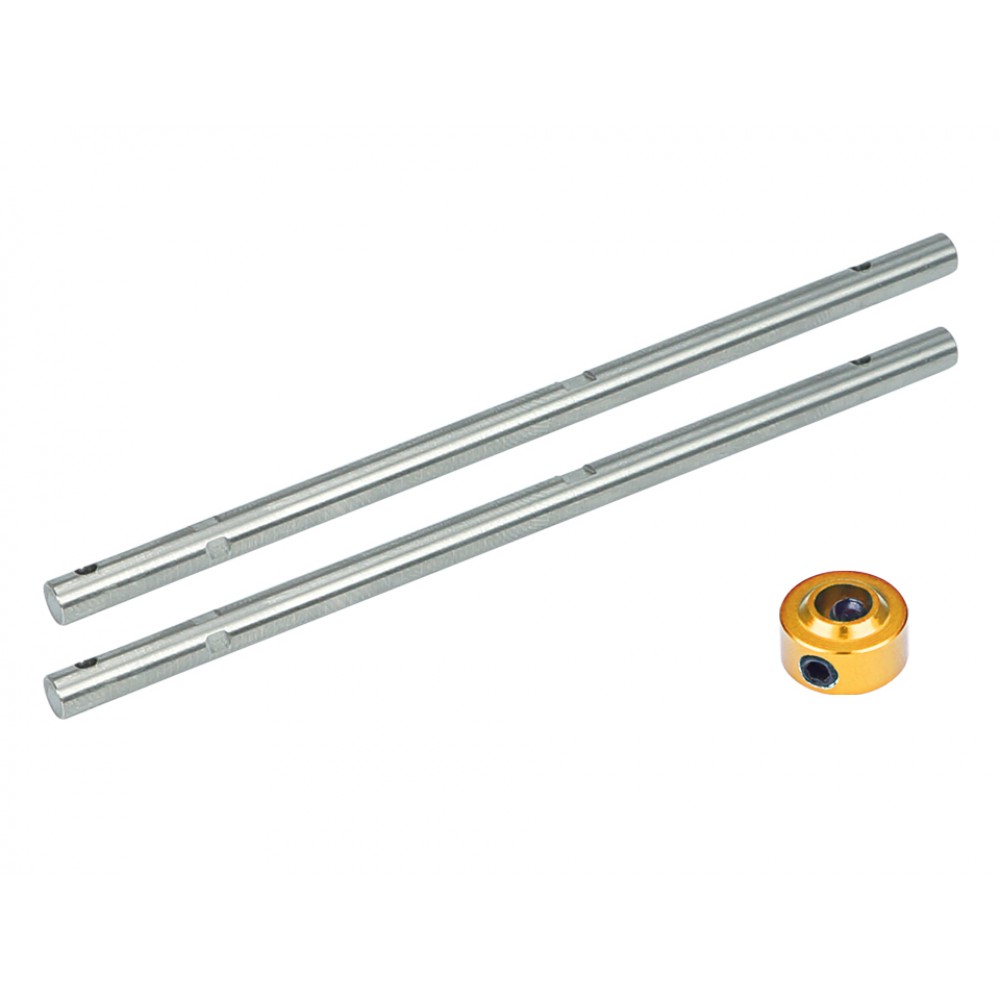 Precision CNC Titanium Main Shaft W/ Collar (GOLD) - WLTOYS V950 Precision CNC Titanium Main Shaft W/ Collar (GOLD) - WLTOYS V950