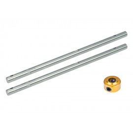 Precision CNC Titanium Main Shaft W/ Collar (GOLD) - WLTOYS V950