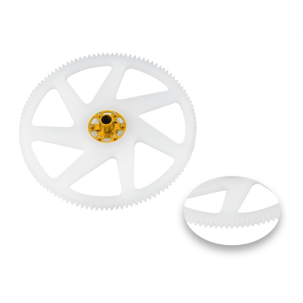CNC Delrin Main Gear w/ Aluminum Hub set (GOLD) - WLTOYS V950 CNC Delrin Main Gear w/ Aluminum Hub set (GOLD) - WLTOYS V950