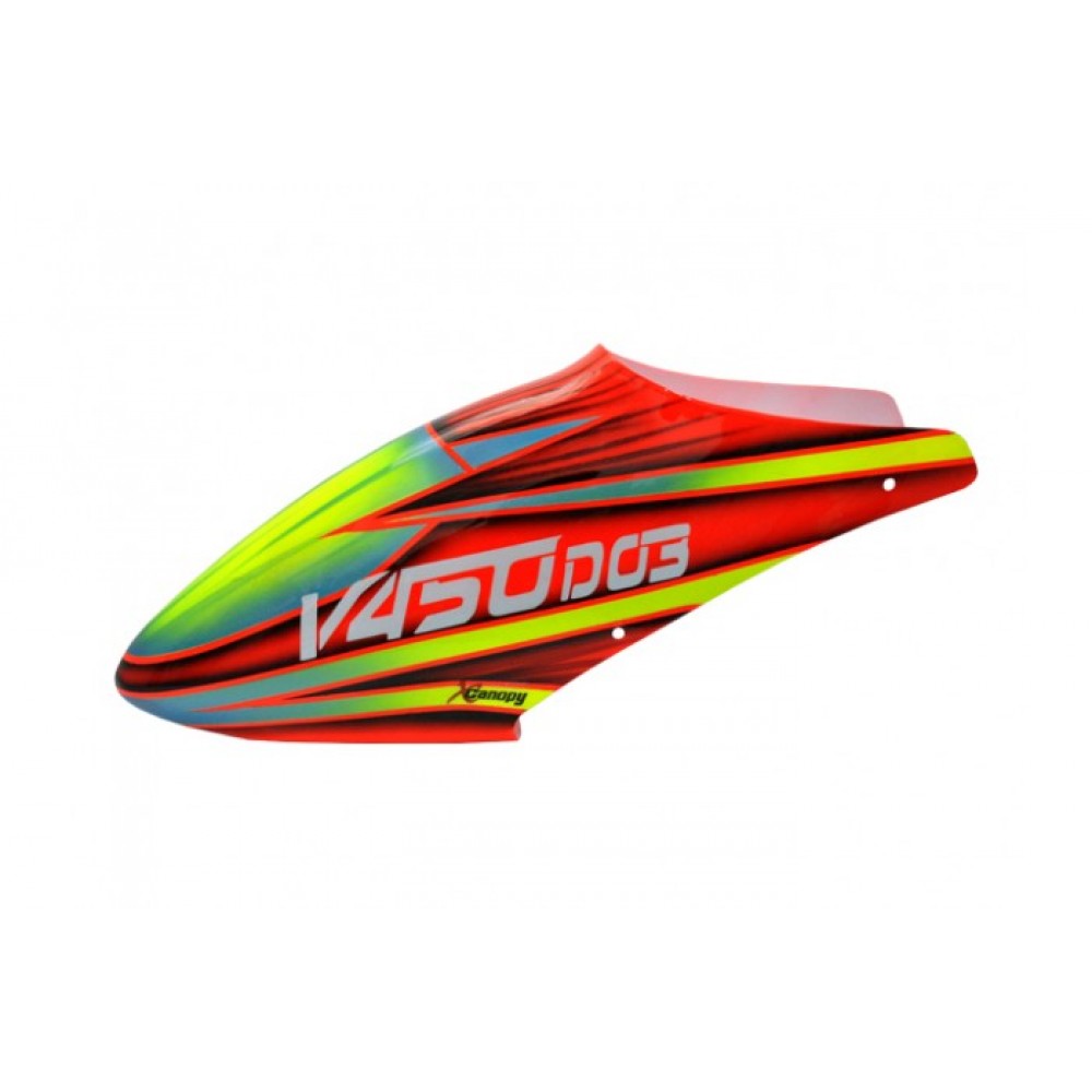 XCanopy Airbrush Fiberglass Red Devil Canopy - WALKERA V450D03