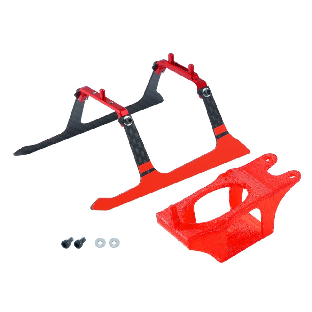Aluminum/Carbon Fiber Landing Gear Set (RED) - XK K130 Aluminum/Carbon Fiber Landing Gear Set (RED) - XK K130