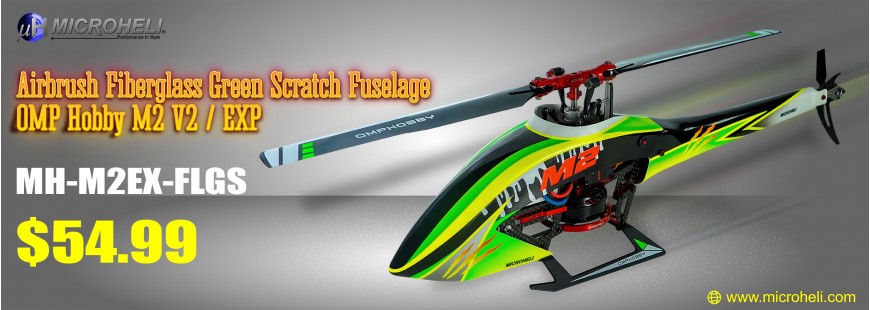 Airbrush Fiberglass Green Scratch Fuselage OMP Hobby M2